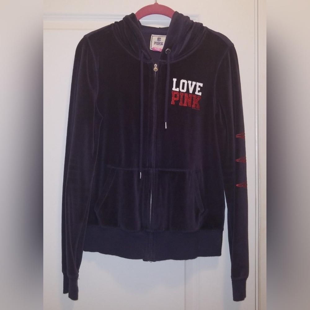 Victoria's Secret PINK New England Patriots Zip-Up Sweatshirt